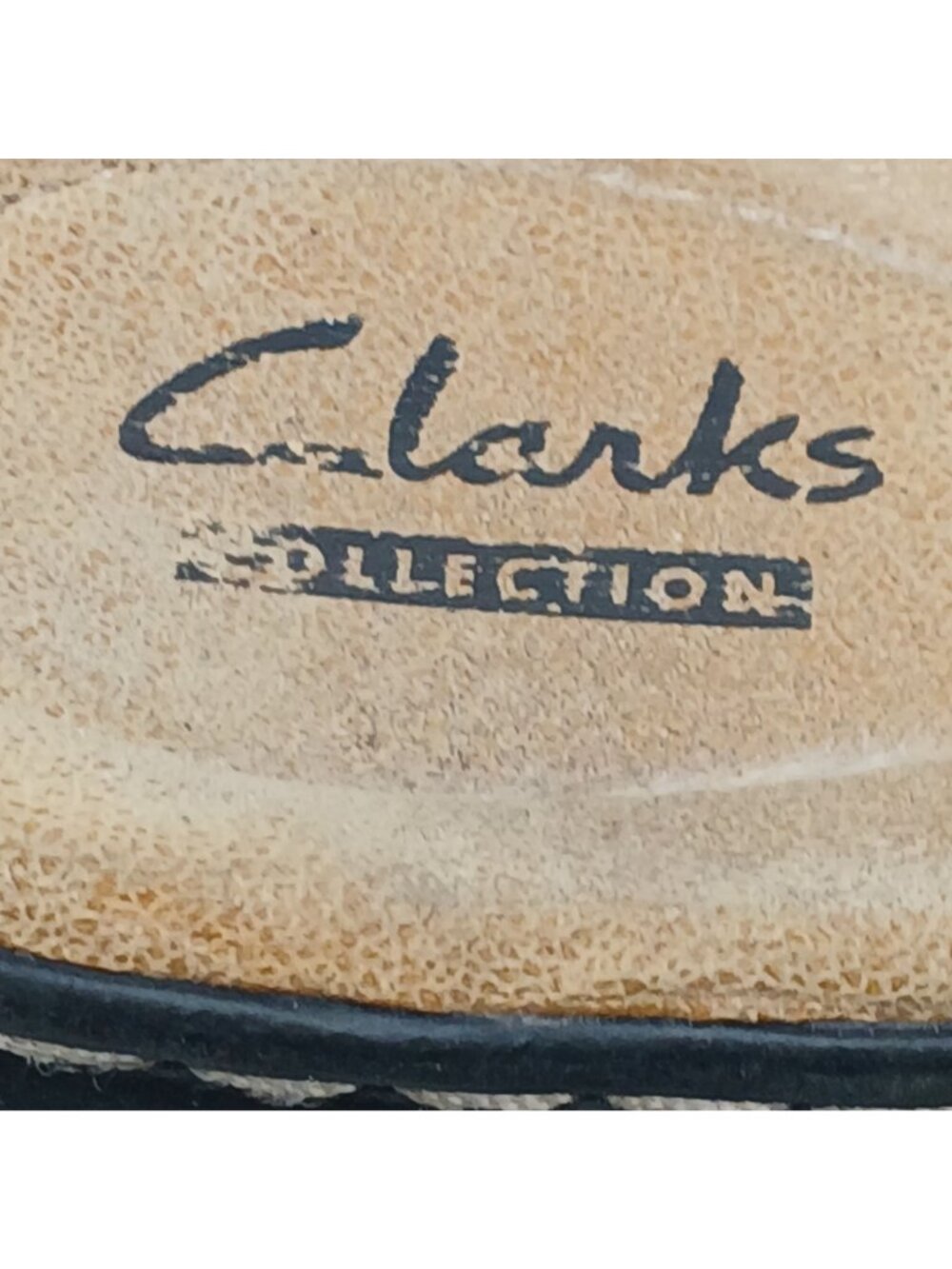 Clarks Womens 6 EU 36 Hayla Samoa Black Wedge Sandal Adj Strap Comfort #2-6 - Picture 3 of 13